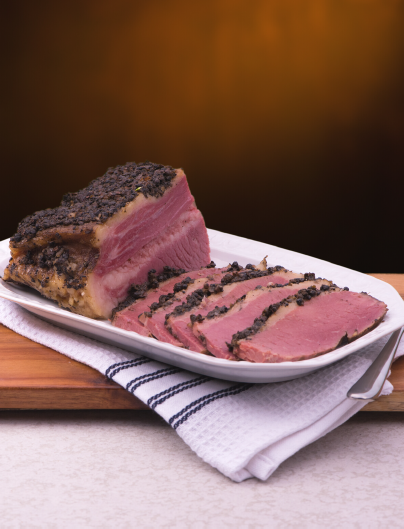 New York Style Hot Pastrami Carving Station