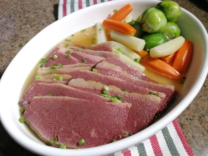 Boiled Angus Corned Beef - Frozen, Single Serving - The Plaza Catering